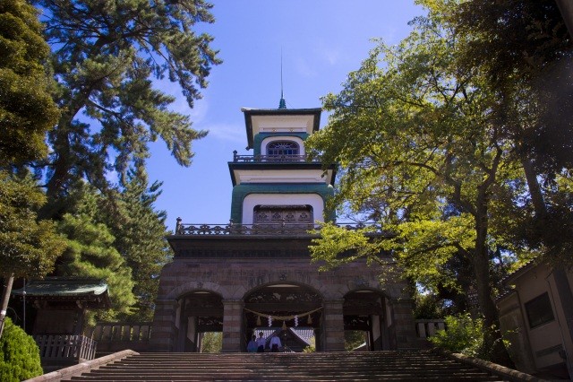 【１５:００】尾山神社へ涼みにふらっと立ち寄り♪