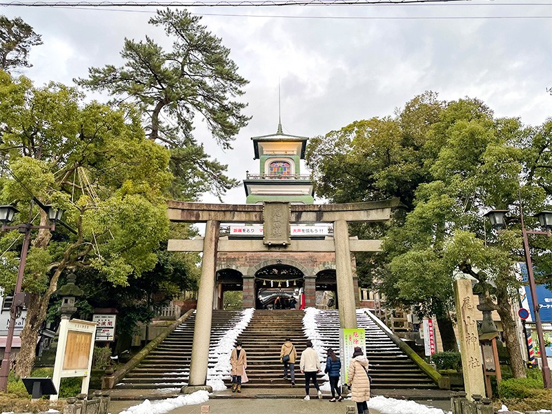 【１６：３０】尾山神社に戻ってゴール